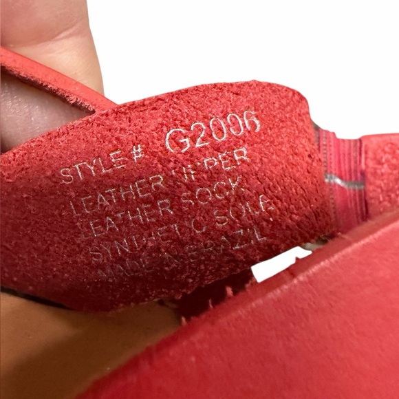 MADEWELL The Boardwalk Multi Strap Sandals Red Size 7